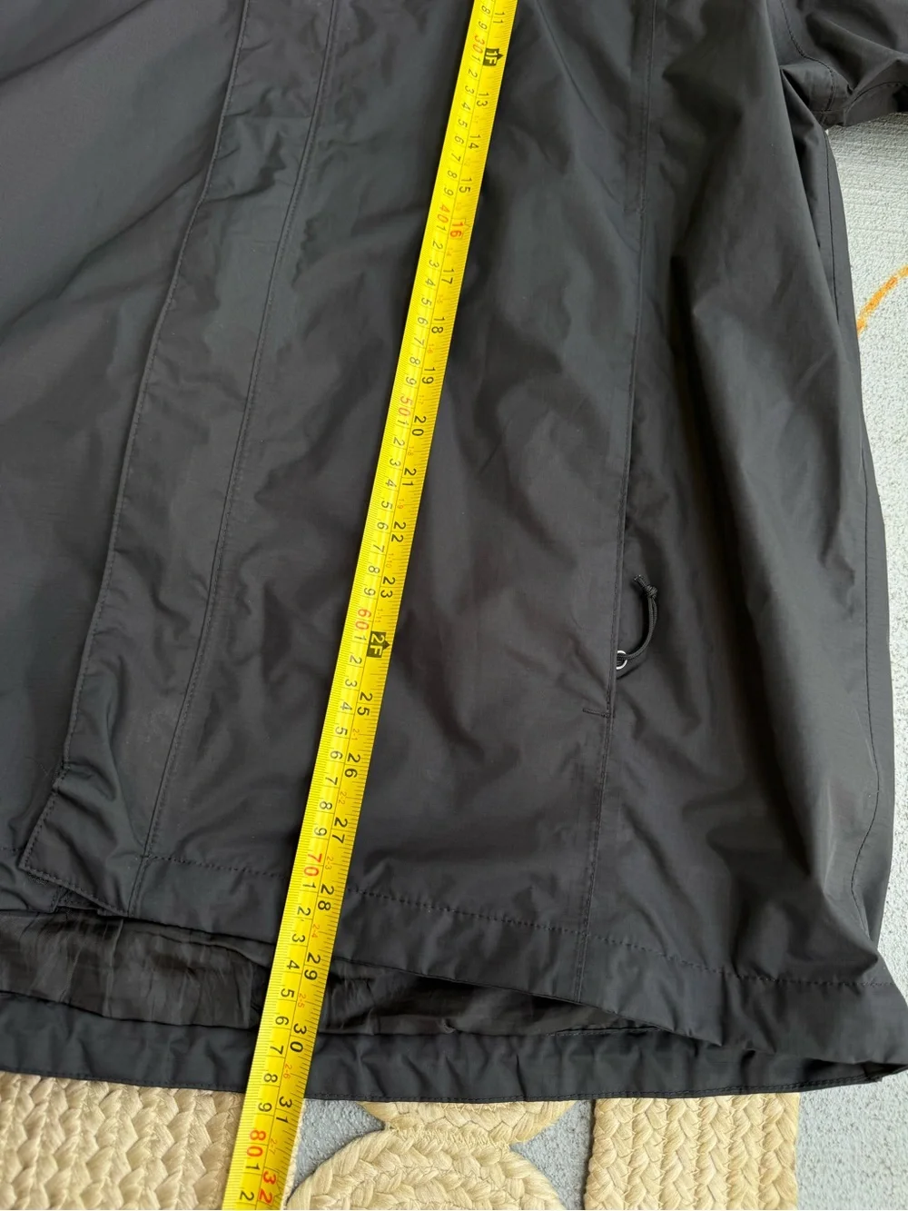 The North Face Black Waterproof Rain Windbreaker Jacket Men's Size XL